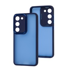 Чохол для Samsung Galaxy S23 (S911) Luxury Metal Lens синій