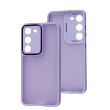 Чохол для Samsung Galaxy S23 (S911) Luxury Metal Lens бузковий
