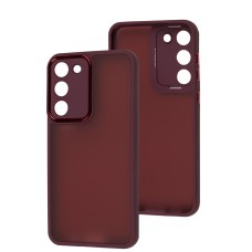 Чохол для Samsung Galaxy S23+ (S916) Luxury Metal Lens марсала