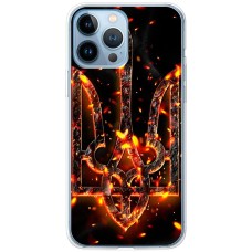 Чохол для iPhone 13 Pro MixCase патріотичні розпечені герб