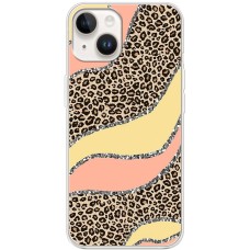 Чохол для iPhone 15 MixCase Леопард жовто-рожевий