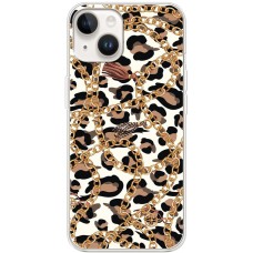 Чохол для iPhone 15 MixCase Леопард ланцюжок