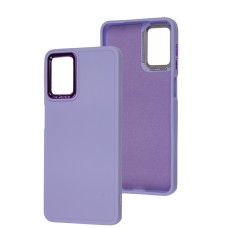 Чохол для Samsung Galaxy A12 / M12 Colors Metal світло-бузковий