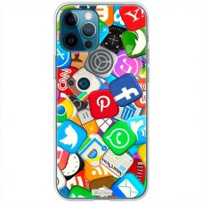 Чохол для iPhone 12 Pro MixCase логотип лого соц.мережі