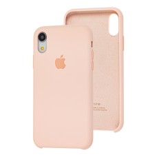 Чохол Silicone для iPhone Xr Premium case рожевий пісок