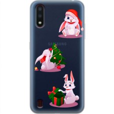 Чохол для Samsung Galaxy A01 (A015) MixCase Новий рік символ року кролик