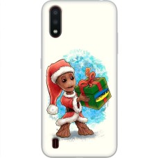 Чохол для Samsung Galaxy A01 (A015) MixCase Новий рік Грут з подарунком