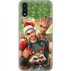 Чохол для Samsung Galaxy A01 (A015) MixCase Новий рік новорічний Марвел