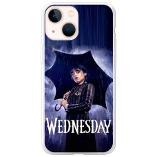 Чохол для iPhone 13 mini Mixcase Венздей під парасолькою