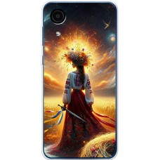 Чохол для Samsung Galaxy A03 Core (A032) MixCase патріотичні жінка у вишиванці