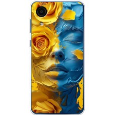 Чохол для Samsung Galaxy A03 Core (A032) MixCase патріотичні розмальована фарбами