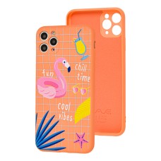 Чохол для iPhone 11 Pro Max Wave Fancy cool vibes / peach