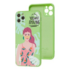 Чохол для iPhone 11 Pro Max Wave Fancy You are amazing / mint gum