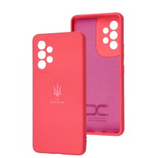 Чохол для Samsung Galaxy A53 (A536) Silicone Full Тризуб малиновий
