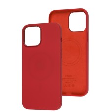 Чохол для iPhone 13 Pro Max MagSafe Silicone Full Size red