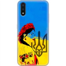 Чохол для Samsung Galaxy A01 (A015) MixCase патріотичні українка у вишиванці