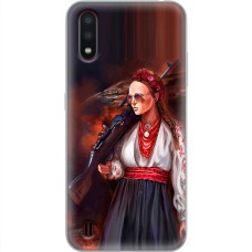 Чохол для Samsung Galaxy A01 (A015) MixCase патріотичні українка з автоматом