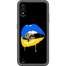 Чохол для Samsung Galaxy A01 (A015) MixCase патріотичні пуля губи