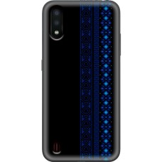 Чохол для Samsung Galaxy A01 (A015) MixCase патріотичні синій колір вишиванки