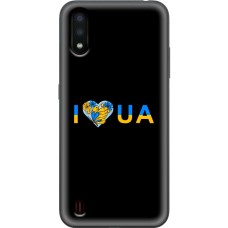 Чохол для Samsung Galaxy A01 (A015) MixCase патріотичні I love UA