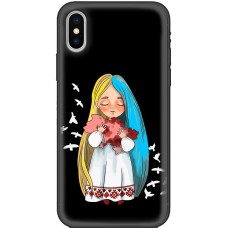 Чохол для iPhone X / Xs MixCase патріотичні Україна в объятиях