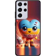 Чохол для Samsung Galaxy S21 Ultra (G998) MixCase асорті Серце орнамент