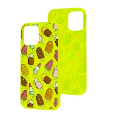 Чохол для iPhone 12 Pro Max Summer Time yellow / ice cream
