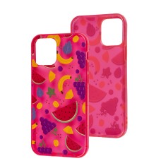 Чохол для iPhone 12 / 12 Pro Summer Time pink / fruits