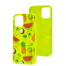 Чохол для iPhone 12 / 12 Pro Summer Time yellow / fruits
