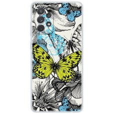 Чохол для Samsung Galaxy A52 MixCase метелики жовтий