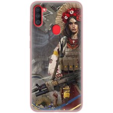Чохол для Samsung Galaxy A11 (A115) / M11 (M115) MixCase патріотичні дівчина воїн