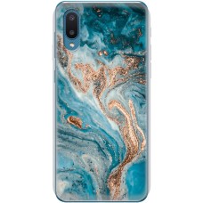 Чохол для Samsung Galaxy A02 (A022) MixCase мармур бірюзовий