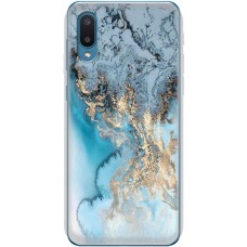 Чохол для Samsung Galaxy A02 (A022) MixCase мармур бірюзовий мікс