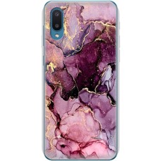 Чохол для Samsung Galaxy A02 (A022) MixCase мармур рожевий