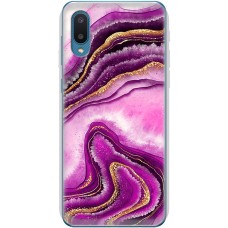 Чохол для Samsung Galaxy A02 (A022) MixCase рожевий мармур