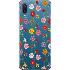 Чохол для Samsung Galaxy A02 (A022) Mixcase квіти патерн квіткових ліан