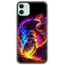Чохол для iPhone 11 MixCase машини неон мото у космосі