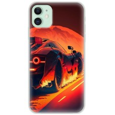 Чохол для iPhone 12 MixCase машини неон жовто-помаранчева