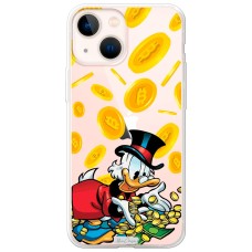Чохол для iPhone 13 MixCase гроші качка із золотом