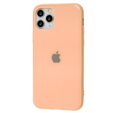 Чохол New glass для iPhone 11 Pro персиковий