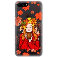 Чохол для iPhone 7 Plus / 8 Plus MixCase осінь дівчина з віночком