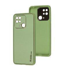 Чохол для Xiaomi Redmi 10C Leather Xshield pistachio