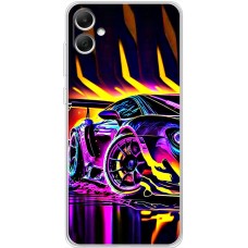 Чохол для Samsung Galaxy A05 (A055) MixCase машини в полум'ї