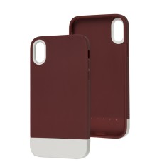 Чохол для iPhone Xr Bichromatic wine/white