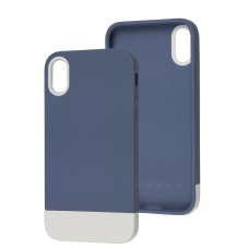 Чохол для iPhone Xr Bichromatic blue/white