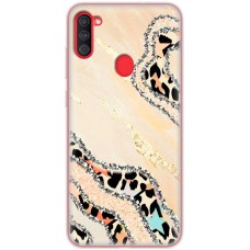 Чохол для Samsung Galaxy A11 / M11 MixCase Леопард кристал
