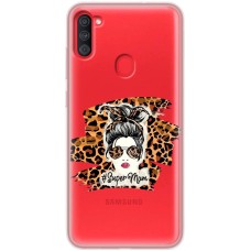 Чохол для Samsung Galaxy A11 / M11 MixCase Леопард super mom