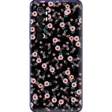 Чохол для Xiaomi Mi Note 10 Lite MixCase квіти на чорному