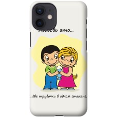 Чехол для iPhone 12 mini Mixcase для влюбленных 25