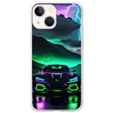 Чохол для iPhone 13 mini MixCase машини неон в ночі